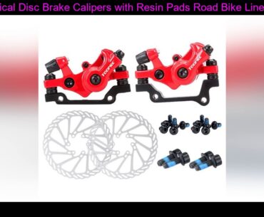 Mechanical Disc Brake Calipers with Resin Pads Road Bike Line Pulling Disc Brake Cycling Sports Bic