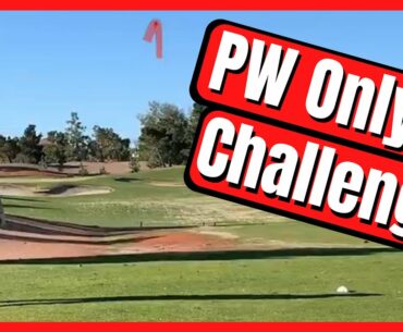 One Club Challenge! Playing Golf with ONLY a Pitching Wedge!