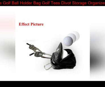 Portable Golf Ball Holder Bag Golf Tees Divot Storage Organizers Tote for Golfer