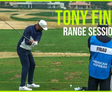 Watch Tony Finau Range Session | Driving Range Practice | Warm up Swings