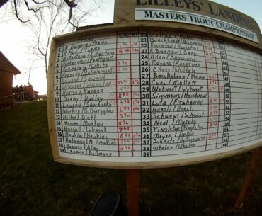 2012 Masters Trout Tournament Results