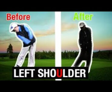 LEFT SHOULDER STAYING DOWN | Golf Swing Update