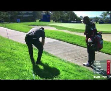 The entire Patrick Reed embedded ball incident from Farmers Insurance Open