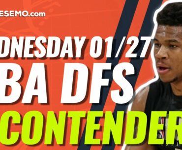 FANDUEL NBA DFS PICKS TODAY | Top 10 ConTENders Wed 1/27 | NBA DFS Simulations