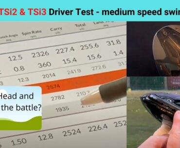 Titleist TSi2&3 Driver test - medium swing speed player (362)