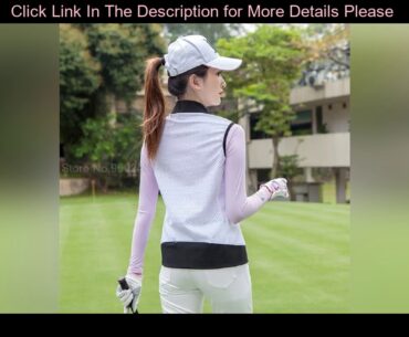 #Slide 2021 New Golf Clothing Women Vest Spring Sleeveless Tank Tops Full Zipper Sports Wear Outdoo