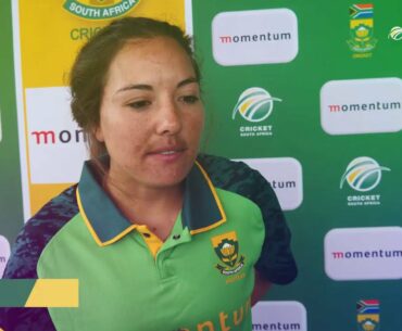 Momentum Proteas Sune Luus happy with the ODI victory and looking forward to the  international T20