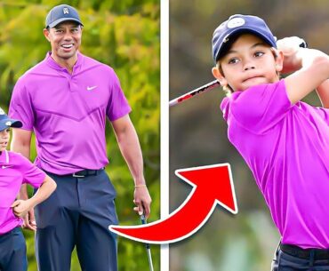 Tiger Woods And Charlie Woods CRAZY Similarities!