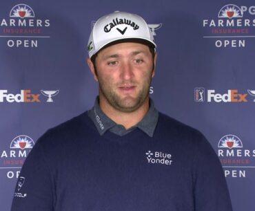 Jon Rahm Friday Flash Interview English 2021 Farmers Insurance Open - Round 2