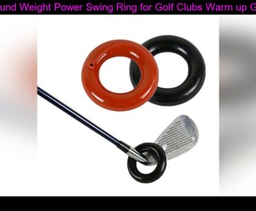 Metal Round Weight Power Swing Ring for Golf Clubs Warm up Golf Training Aids Black & Red Golfing W