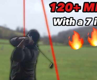 120+ MPH Club Head Speed with a 7 iron?