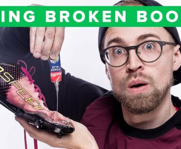 Can you fix and repair a broken football boot?