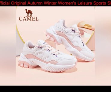 CAMEL Official Original Autumn Winter Women's Leisure Sports Shoes Women All-match Stitching Casual