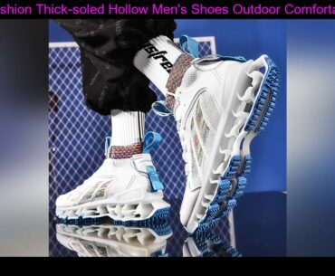 Eihort Fashion Thick-soled Hollow Men's Shoes Outdoor Comfortable Sports Training Running Shoes Cas