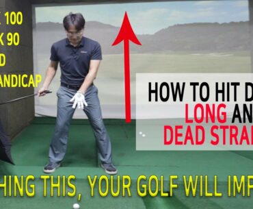 HOW TO HIT LONG AND STRAIGHT. GOLF SWING PATH. DRIVER SWING (with CLOVA Dubbing)