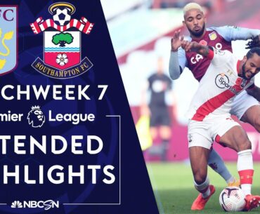 Aston Villa v. Southampton | PREMIER LEAGUE HIGHLIGHTS | 11/1/2020 | NBC Sports