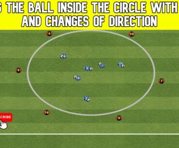 Driving the ball inside the circle with feints and changes of direction | Coach Sante