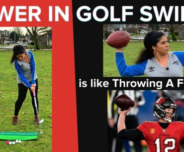 Power in the golf swing mechanics explained | Quarterback throwing a football