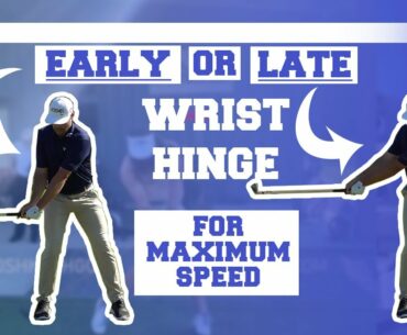 How Early Should the Wrists Set for Maximum Club Head Speed?