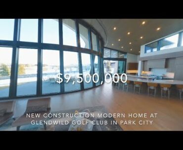 $9,500,000 | New modern construction modern home at Glendwild golf club in Park City, Utah