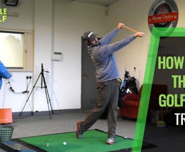 HOW TO USE THE BODY GOLF SWING AND STOP FLIPPING TRAINING DRILL AT HOME