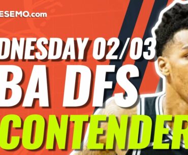 FANDUEL NBA DFS PICKS TODAY | Top 10 ConTENders Wed 2/3 | NBA DFS Simulations