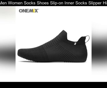 ONEMIX Men Women Socks Shoes Slip-on Inner Socks Slipper High-elastic No Glue environmentally light