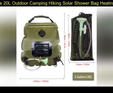 Water Bags 20L Outdoor Camping Hiking Solar Shower Bag Heating Camping Shower Climbing Hydration Ba