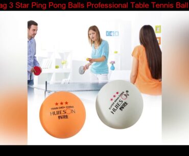 10pcs/Bag 3 Star Ping Pong Balls Professional Table Tennis Ball 40mm + 2.9g Ping Pong Balls for Com