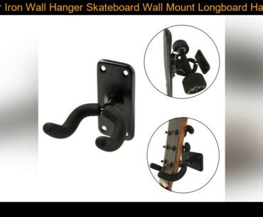 1Pc Cover Iron Wall Hanger Skateboard Wall Mount Longboard Hanging Rack Guitar Mount Holder Hook Ac