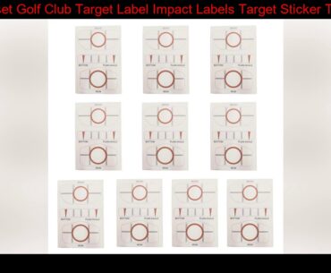 10pcs/set Golf Club Target Label Impact Labels Target Sticker Tape Driver Iron Test Paper Golf Swin