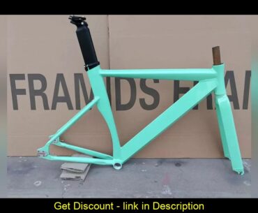 Featured Product Fixie Bike Frame 52cm Fixed Gear Bike Frame Matte Black Track Bicycle Frame Single