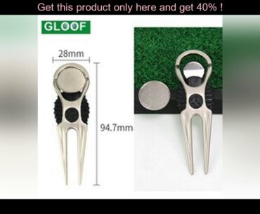 best 1Pcs Alloy Golf Divot Repair Tool with Golf Ball Tool Marker Pitch Cleaner Golf Pitchfork Putt