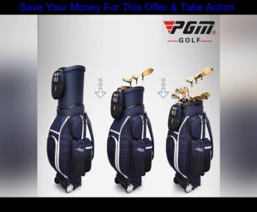 #Slide Pgm Golf Sport Package Bags Stand Wheels Men's Golf Standard Bag Professional Ball Staff Bag