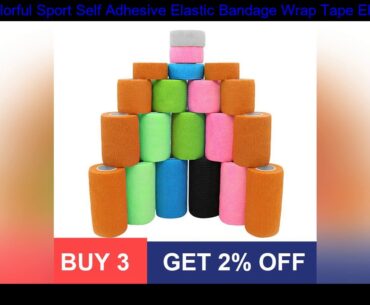 4.5m Colorful Sport Self Adhesive Elastic Bandage Wrap Tape Elastoplast For Knee Support Pads Finge