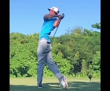James Hahn amazing slow motion golf swing. #golf #golfswing #bestgolf #subforgolf #alloverthegolf