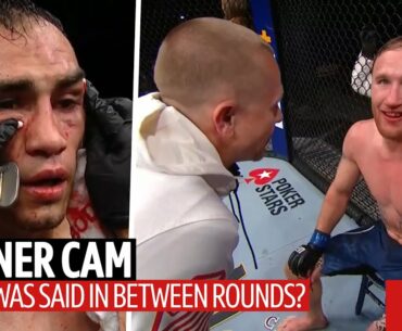 Corner Cam: What Ferguson and Gaethje's coaches said to the fighters between rounds