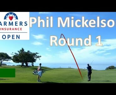 Phil Mickelson Round 1 at Farmers Open