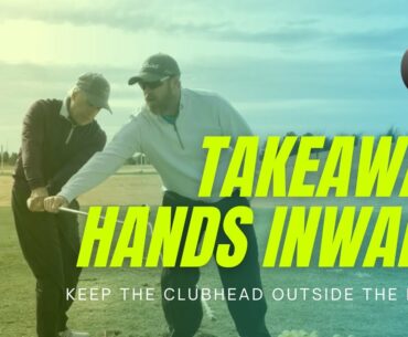 GOLF SWING TAKEAWAY HANDS INWARD