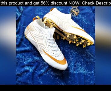 best New outdoor adult high-top gold-soled long spike football shoes boys splint training bottom br