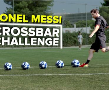 LIONEL MESSI CROSSBAR CHALLENGE | testing Messi's accuracy