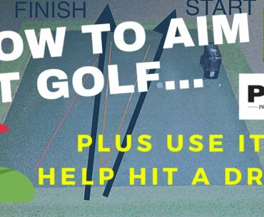 How to aim properly at golf - How alignment is used in shot shaping - How to draw and fade easily!