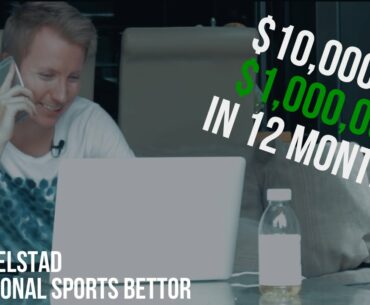 $10K TO $1,000,000. EPISODE 1 | Jonas Gjelstad - Professional Sports Bettor