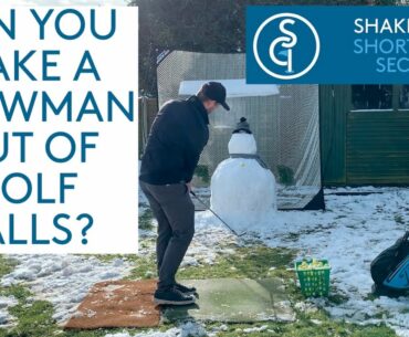 CAN YOU BUILD A SNOWMAN FROM GOLF BALLS?