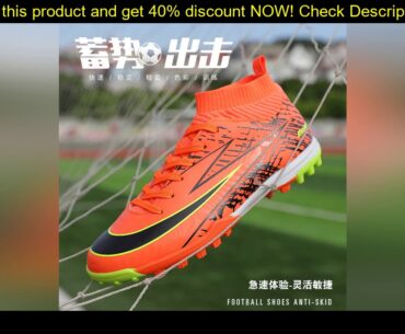 the best Football Shoes for Men Soccer Kids Indoor Sneakers Turf Spike Superfly Futsal Original Com