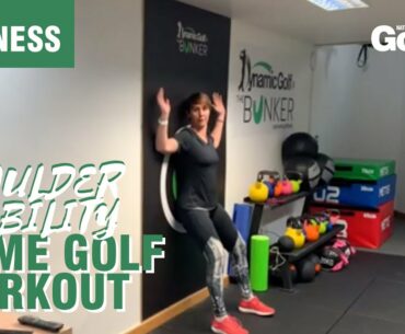 Home golf workout: Exercises to improve shoulder stability in your golf swing