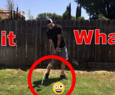 Total Moron Hitting Something Heavy with a Golf Club
