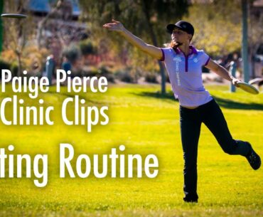 Paige Pierce Disc Golf Clinic Clips | Putting Routine