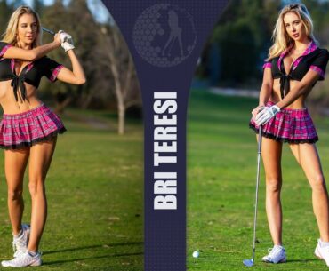 Beautiful Model Bri Teresi Plays Golf | Golf Channel 2021