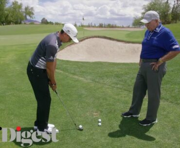 Rickie Fowler on How To Hit a Chip Shot Over a Bunker | Butch Harmon Golf Lessons | Golf Digest